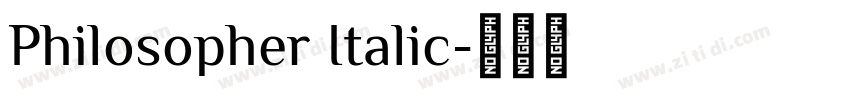 Philosopher Italic字体转换